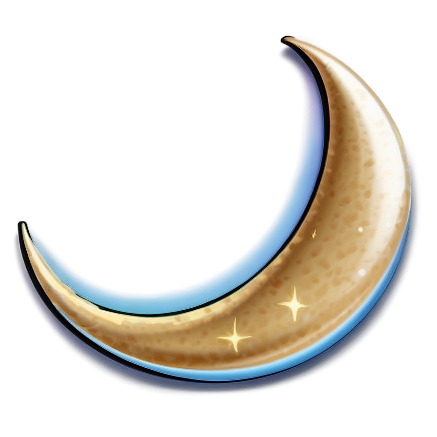 Cartoon Crescent Moon Png Xew93 PNG Image