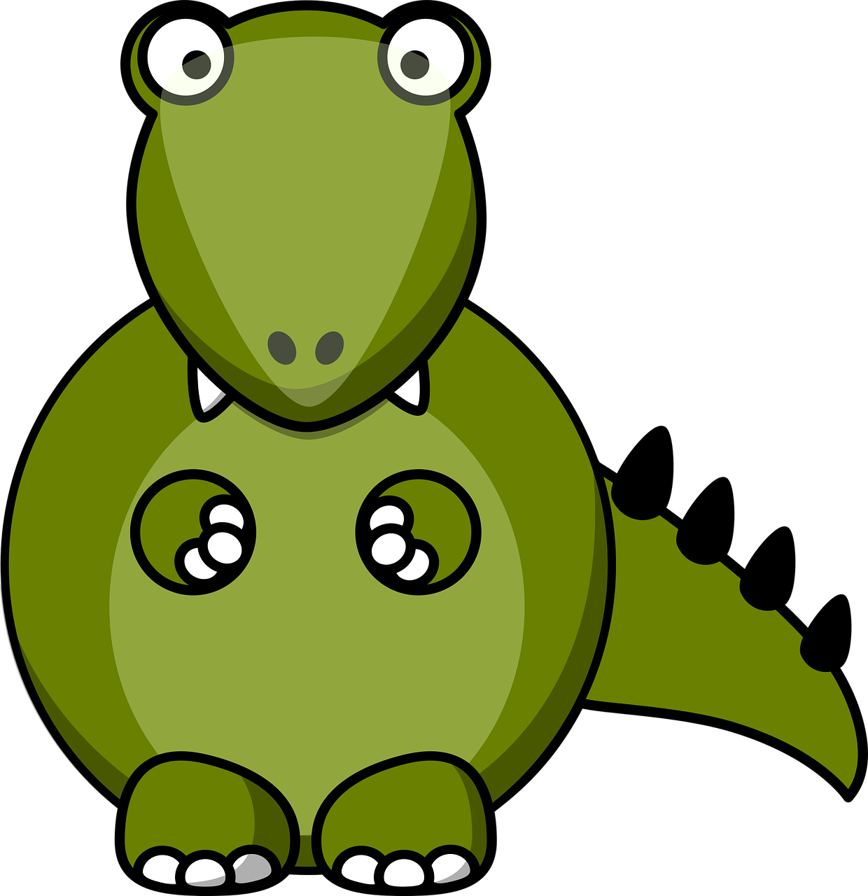 Cartoon Crocodile Illustration PNG Image