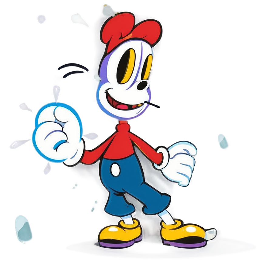 Cartoon Cuphead Action Png Ysw16 PNG Image