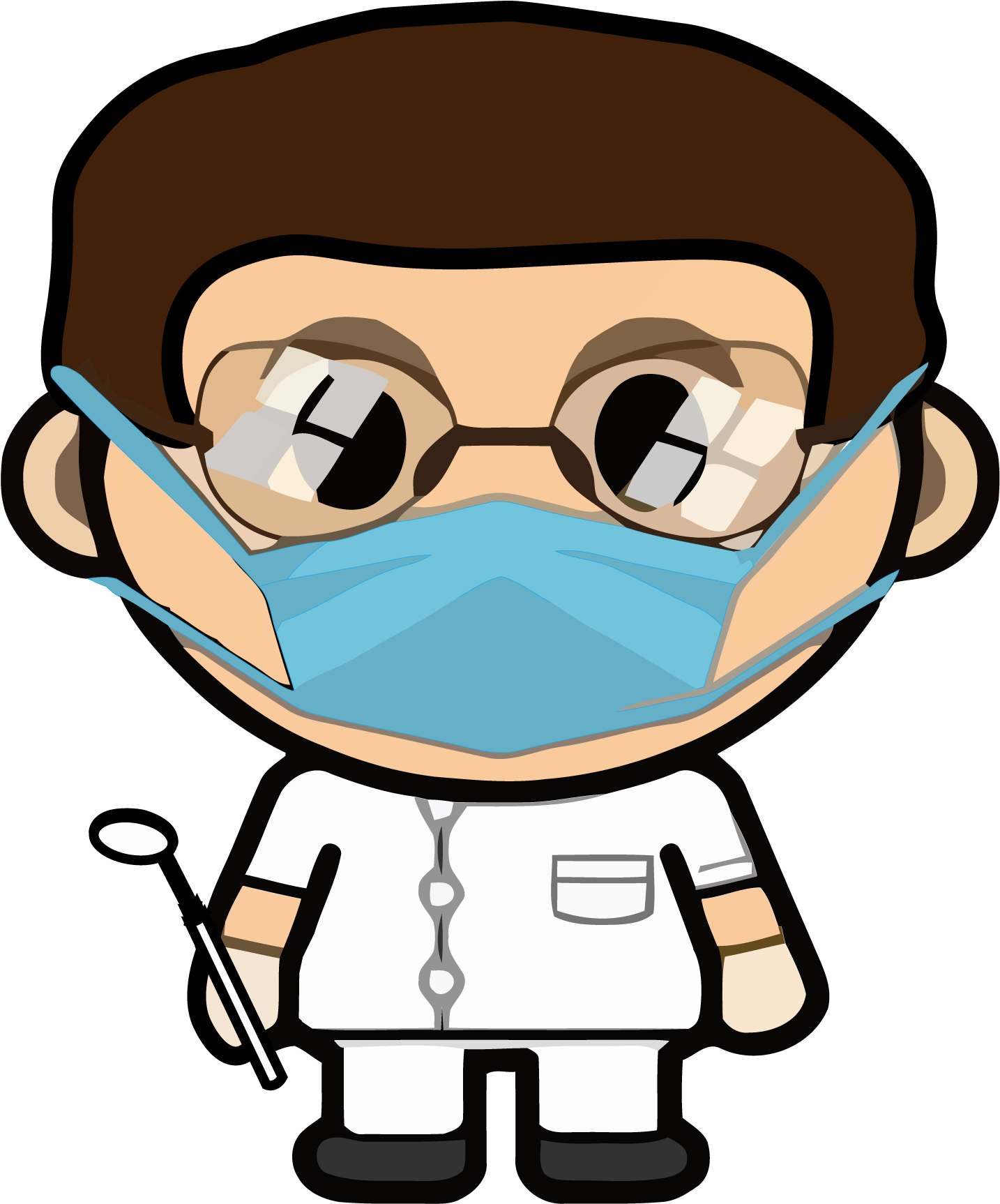 Cartoon Dentist Character.png PNG Image