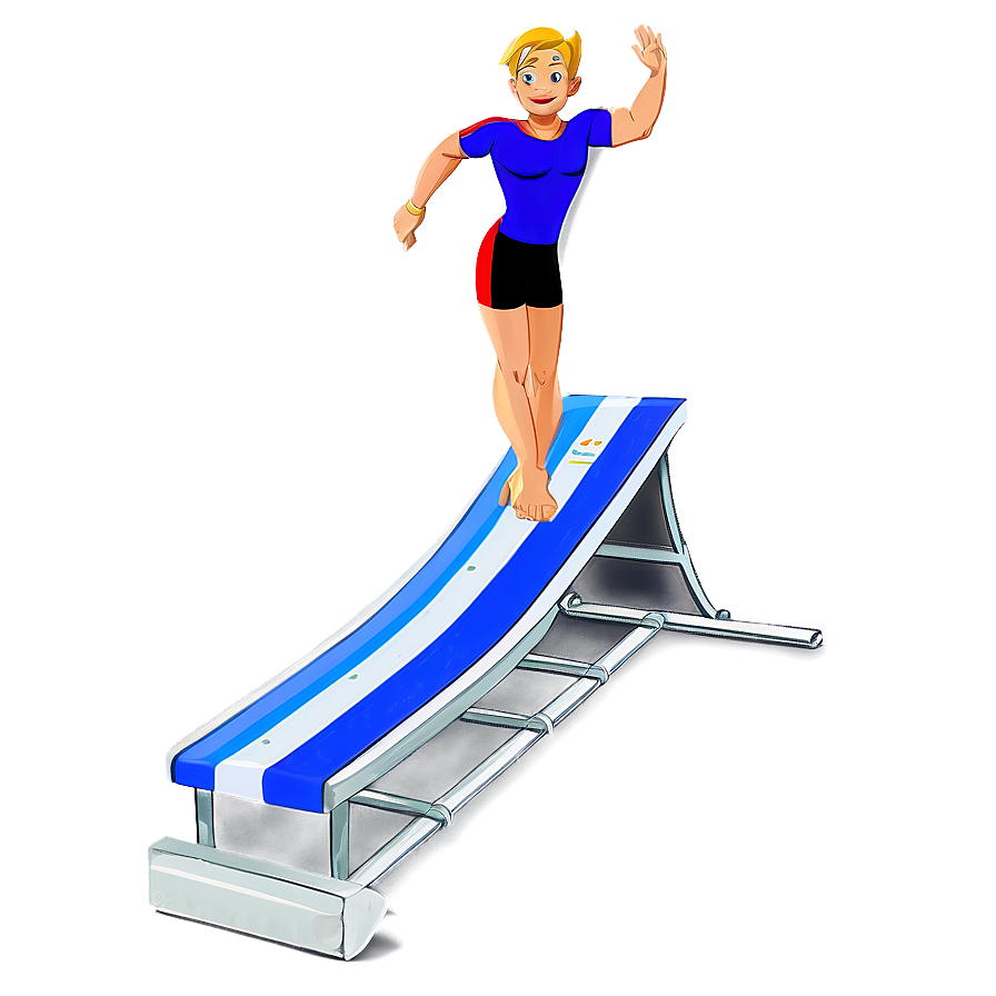 Cartoon Diving Board Png Let96 PNG Image