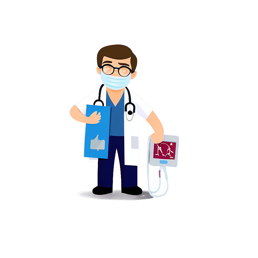 Cartoon Doctor And Health Icons Png 55 PNG Image