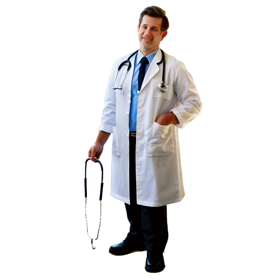 Cartoon Doctor And Stethoscope Png Ybo PNG Image