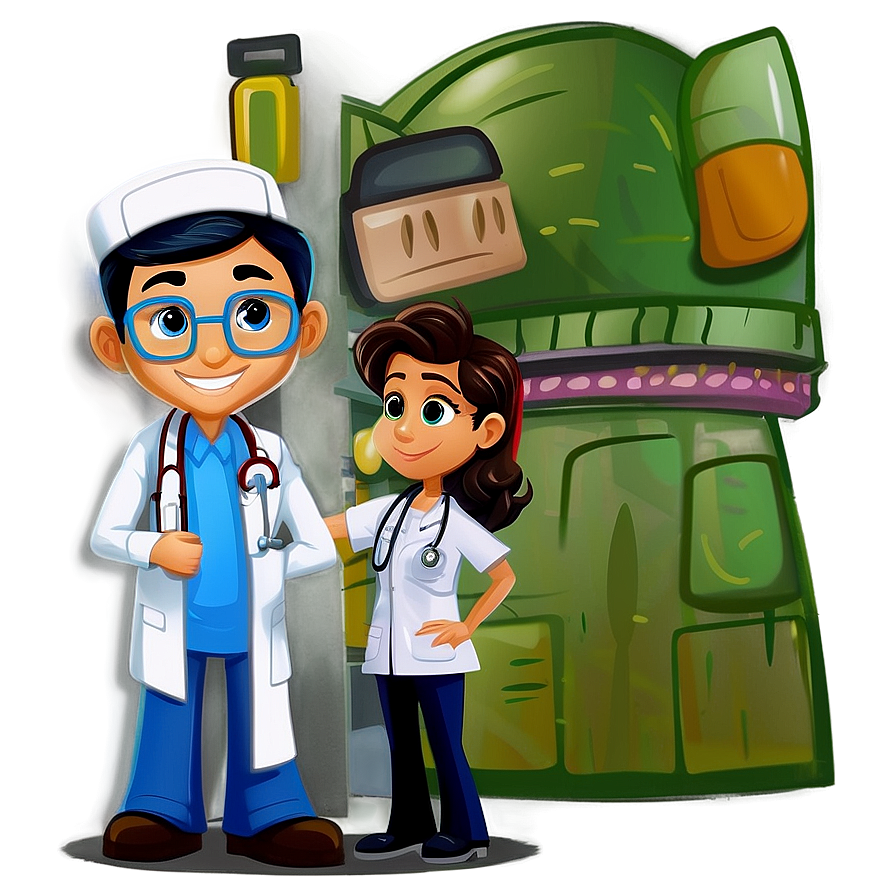 Cartoon Doctor C PNG Image