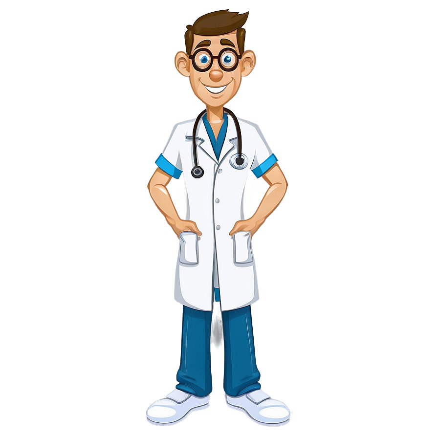 Cartoon Doctor D PNG Image