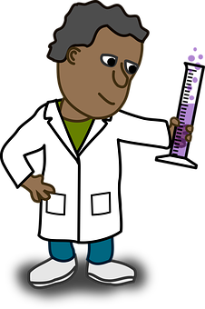 Cartoon Doctor Holding Syringe PNG Image