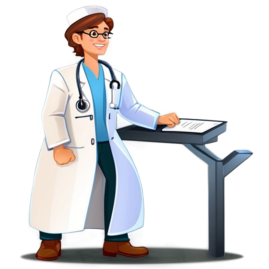 Cartoon Doctor In Action Png 18 PNG Image