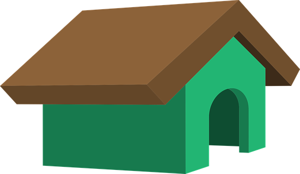 Cartoon Dog House Graphic PNG Image