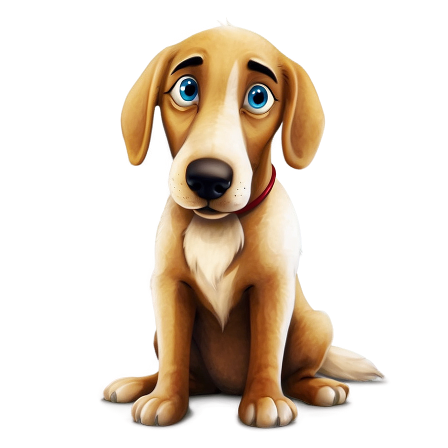 Cartoon Dog Sitting Png Lbe2 PNG Image