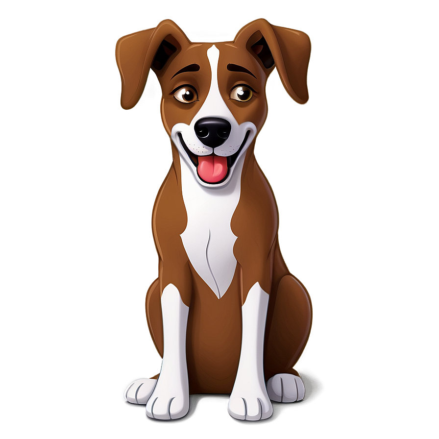 Cartoon Dog Sitting Png Uvq PNG Image