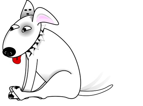 Cartoon Dog Wagging Tail PNG Image