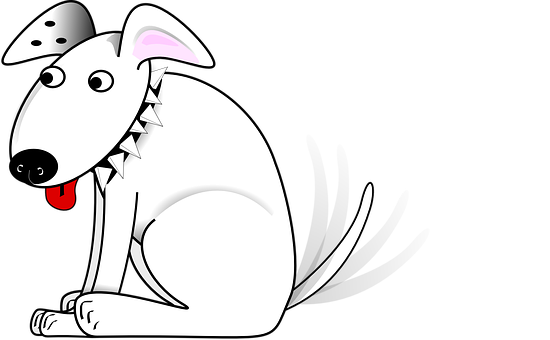 Cartoon Dog Wagging Tail PNG Image