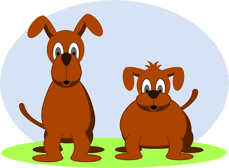 Cartoon Dogs Friends PNG Image