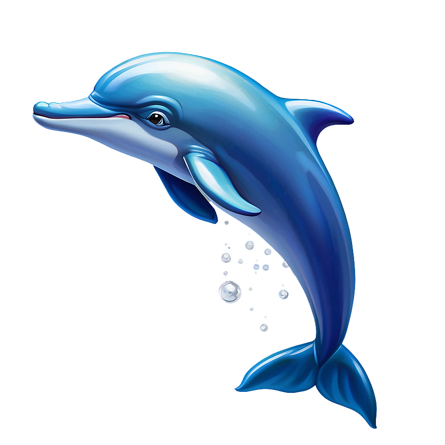 Cartoon Dolphin With Pearl Png 39 PNG Image