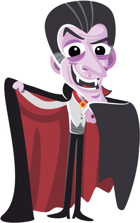 Cartoon Dracula Character PNG Image