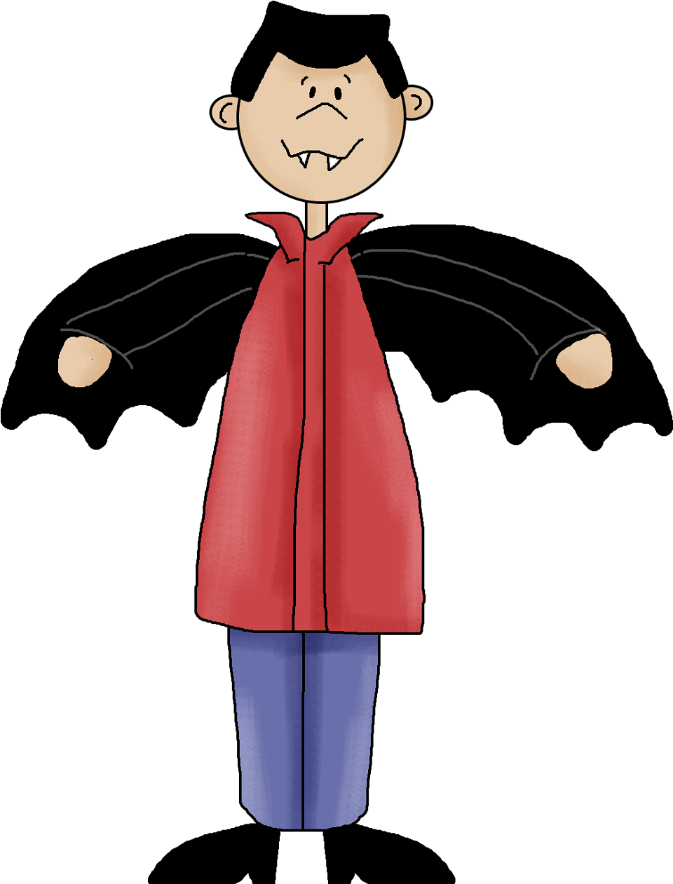 Cartoon Dracula Standing PNG Image