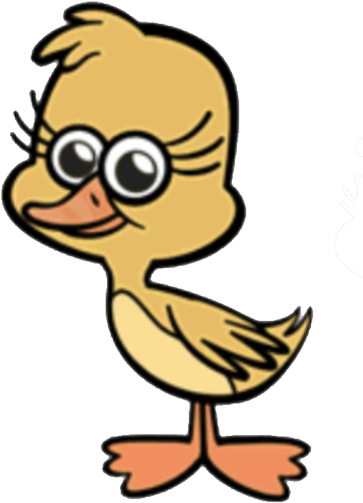 Cartoon Duckling Glasses.png PNG Image