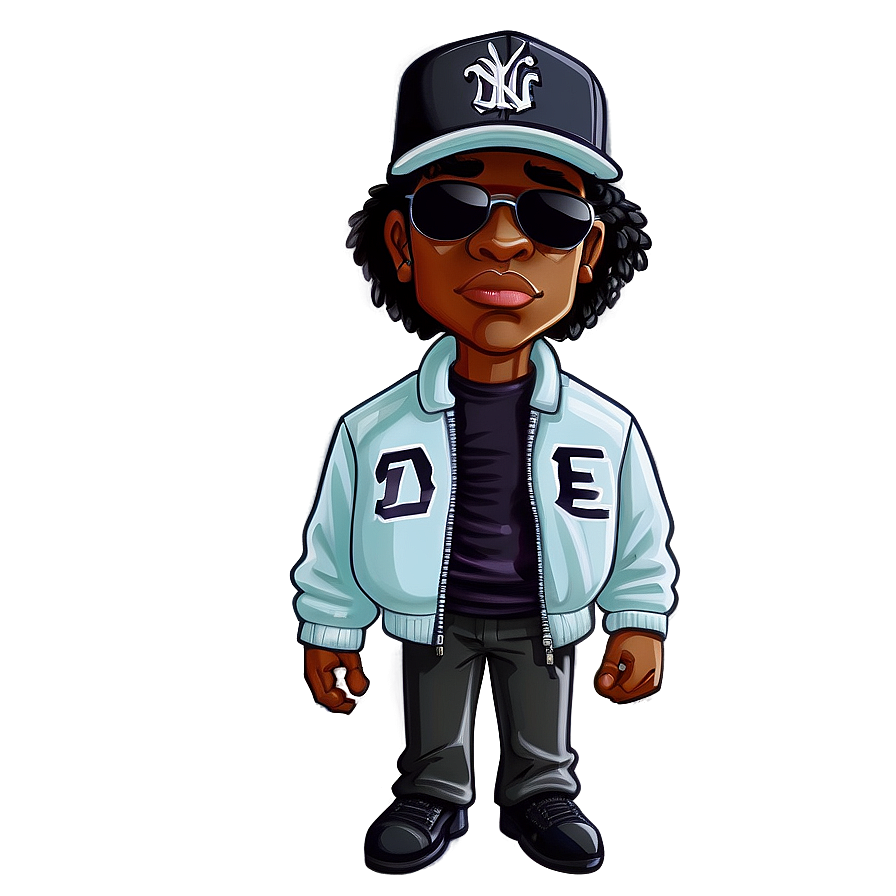 Cartoon Eazy E Character Png Pmp79 PNG Image