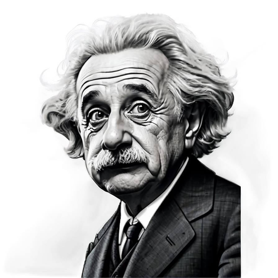 Cartoon Einstein Explaining Png 3 PNG Image