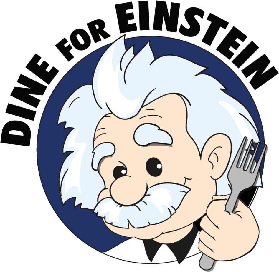 Cartoon Einstein Holding Fork PNG Image