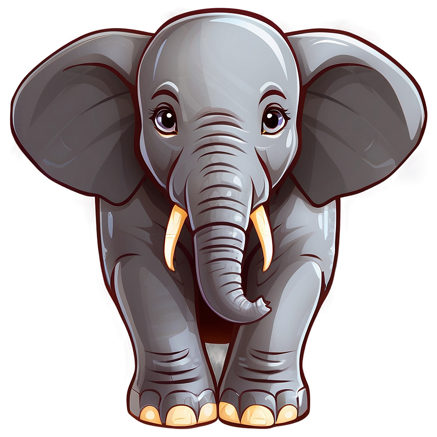 Cartoon Elephant Clipart Png 06272024 PNG Image