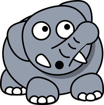 Cartoon_ Elephant_ Sitting_ Down.png PNG Image