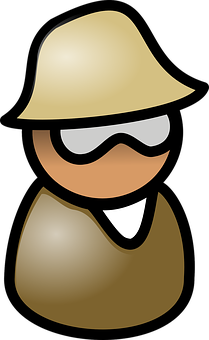 Cartoon Explorer Icon PNG Image