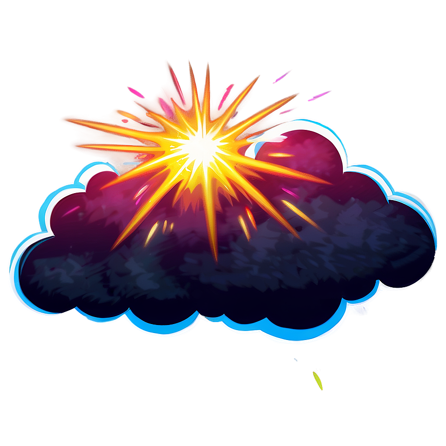 Cartoon Explosion Cloud Png 75 PNG Image