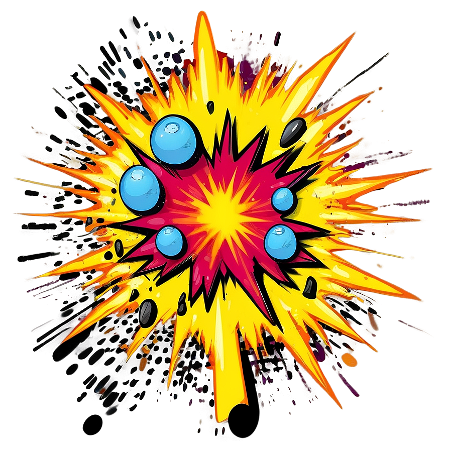 Cartoon Explosion Illustration Png Frt79 PNG Image