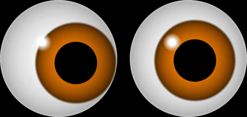 Cartoon Eyes Illustration PNG Image