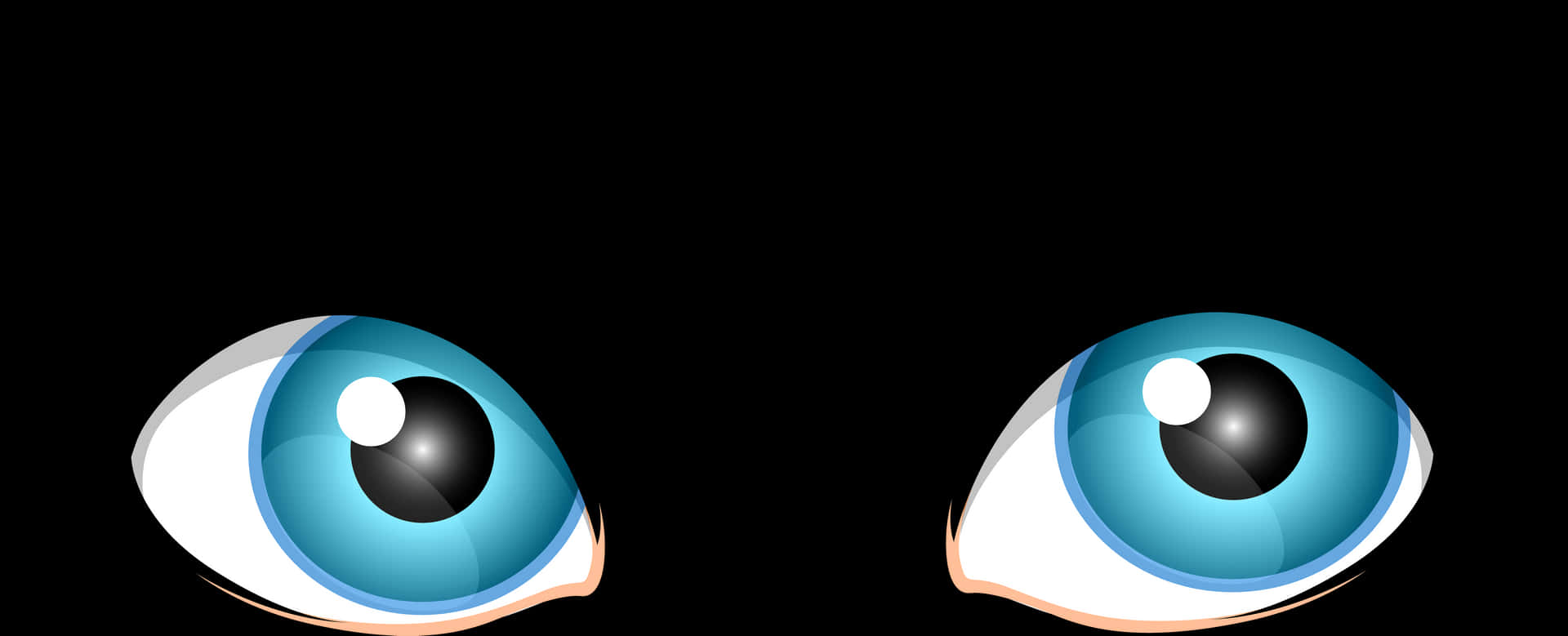 Cartoon Eyes Vector Illustration PNG Image