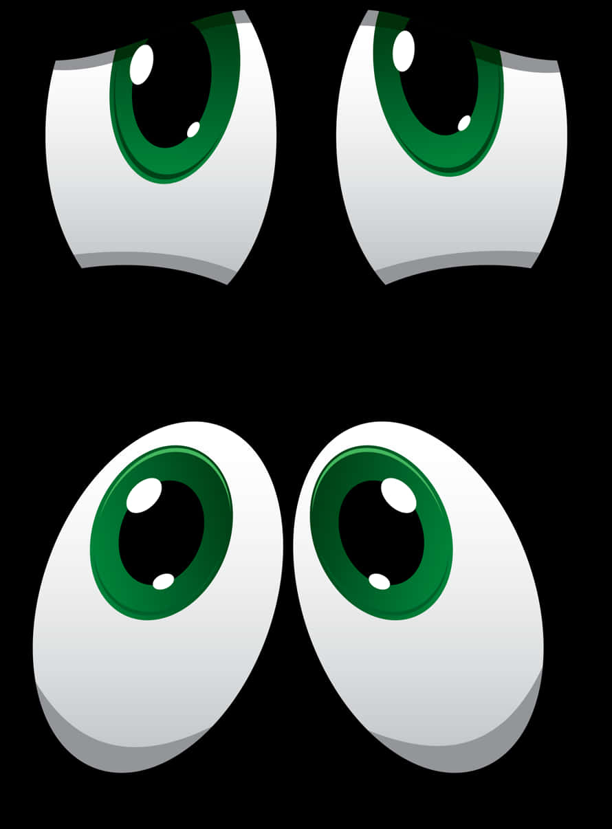 Cartoon Eyes Vector Illustration PNG Image