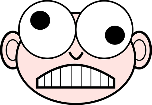 Cartoon Face Expression Vector PNG Image