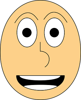 Cartoon Face Expression Vector PNG Image