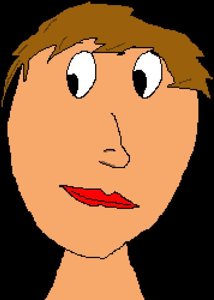 Cartoon Face Sketch PNG Image