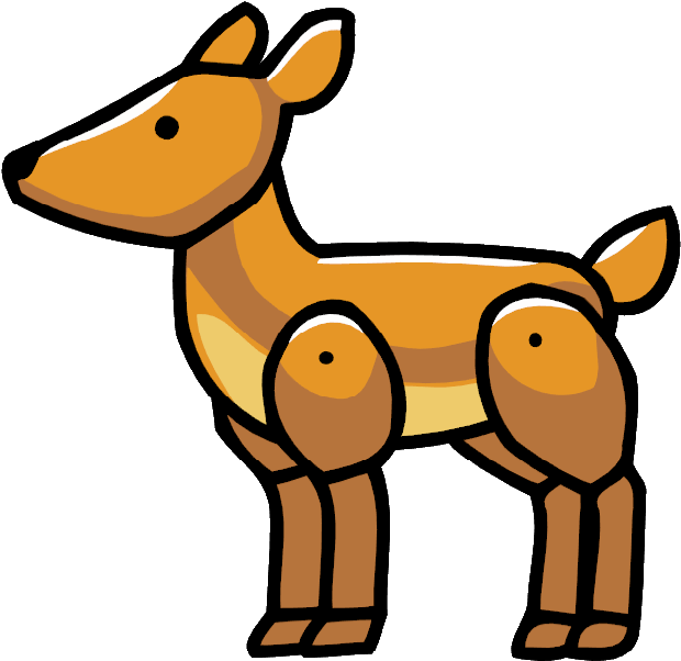 Cartoon Fawn Illustration PNG Image