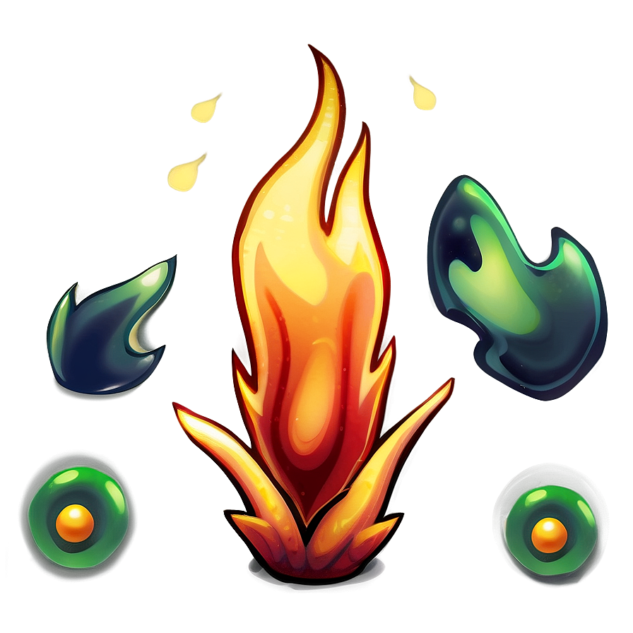 Cartoon Fire Blast Png Dik PNG Image