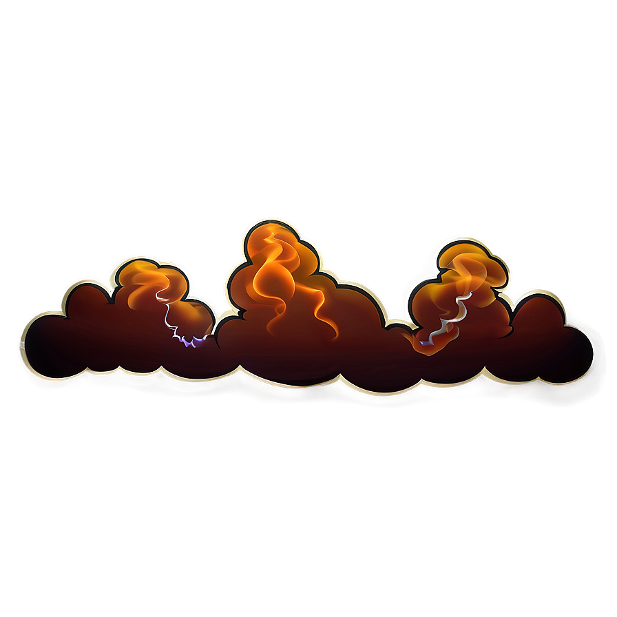 Cartoon Fire Smoke Png 92 PNG Image