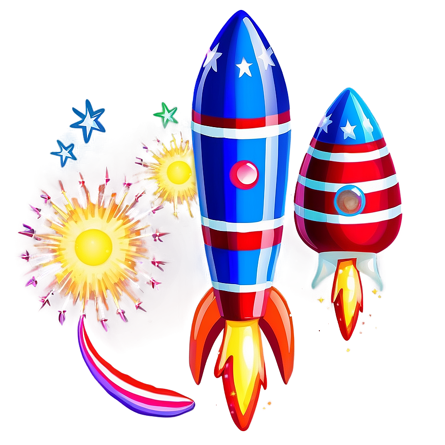 Cartoon Firework Rocket Png Mtx85 PNG Image