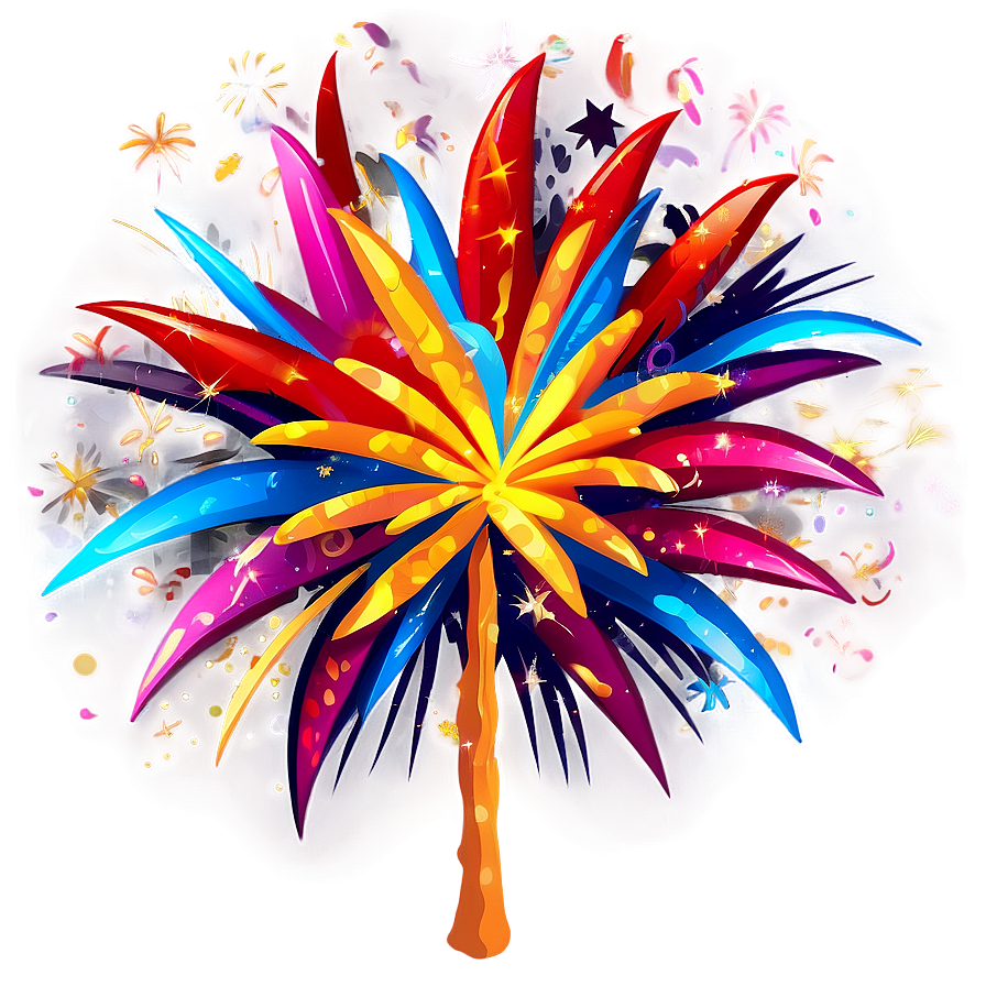 Cartoon Fireworks Png 06212024 PNG Image