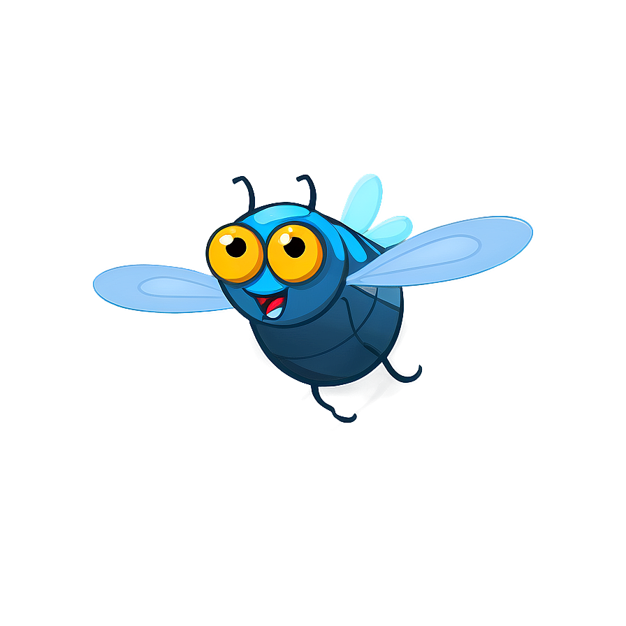 Cartoon Flies With Faces Png Ydg PNG Image