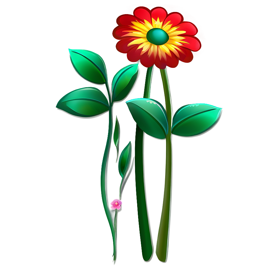 Cartoon Flower Stem Png Fjs PNG Image