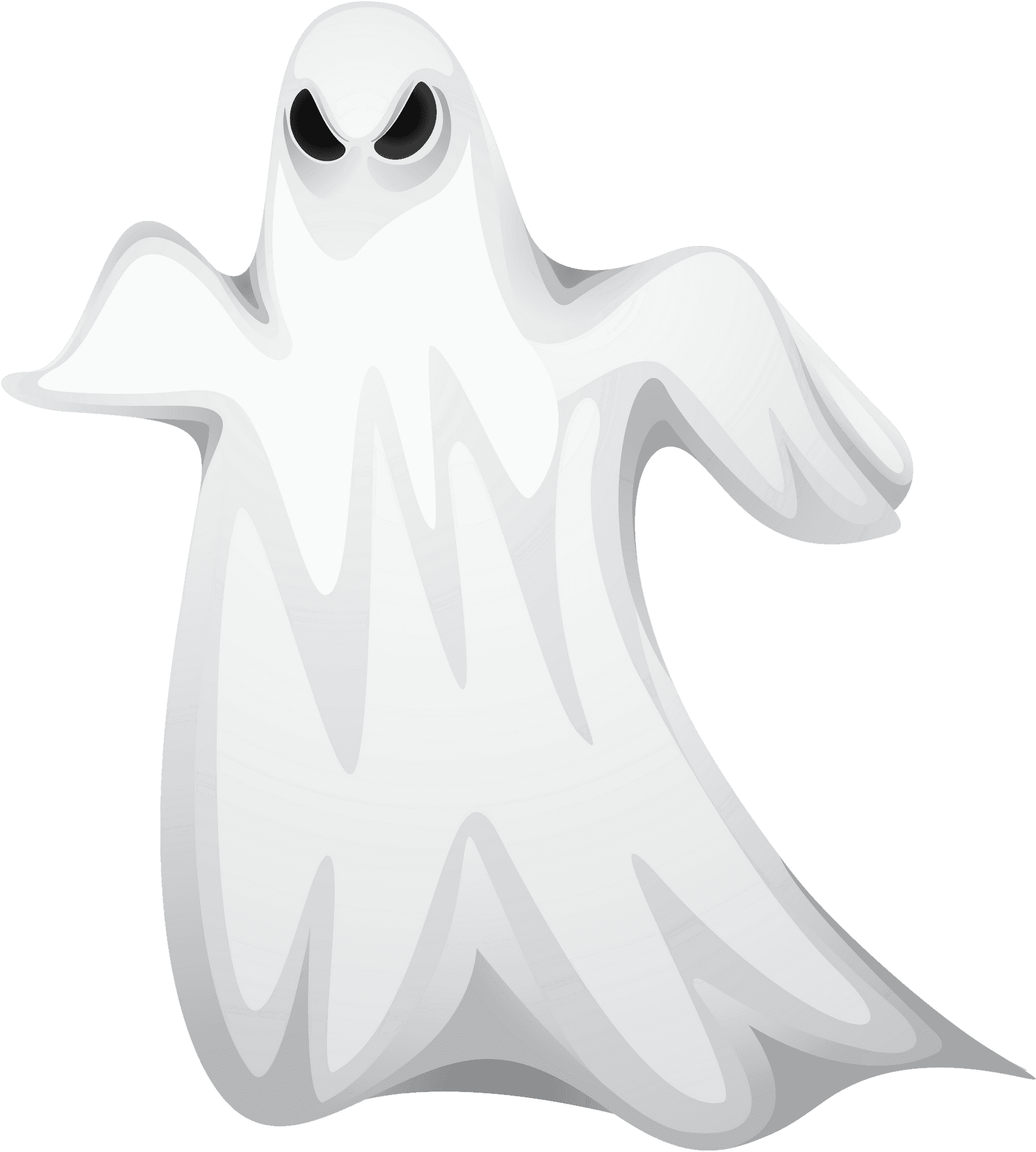 Cartoon Ghost Floating PNG Image