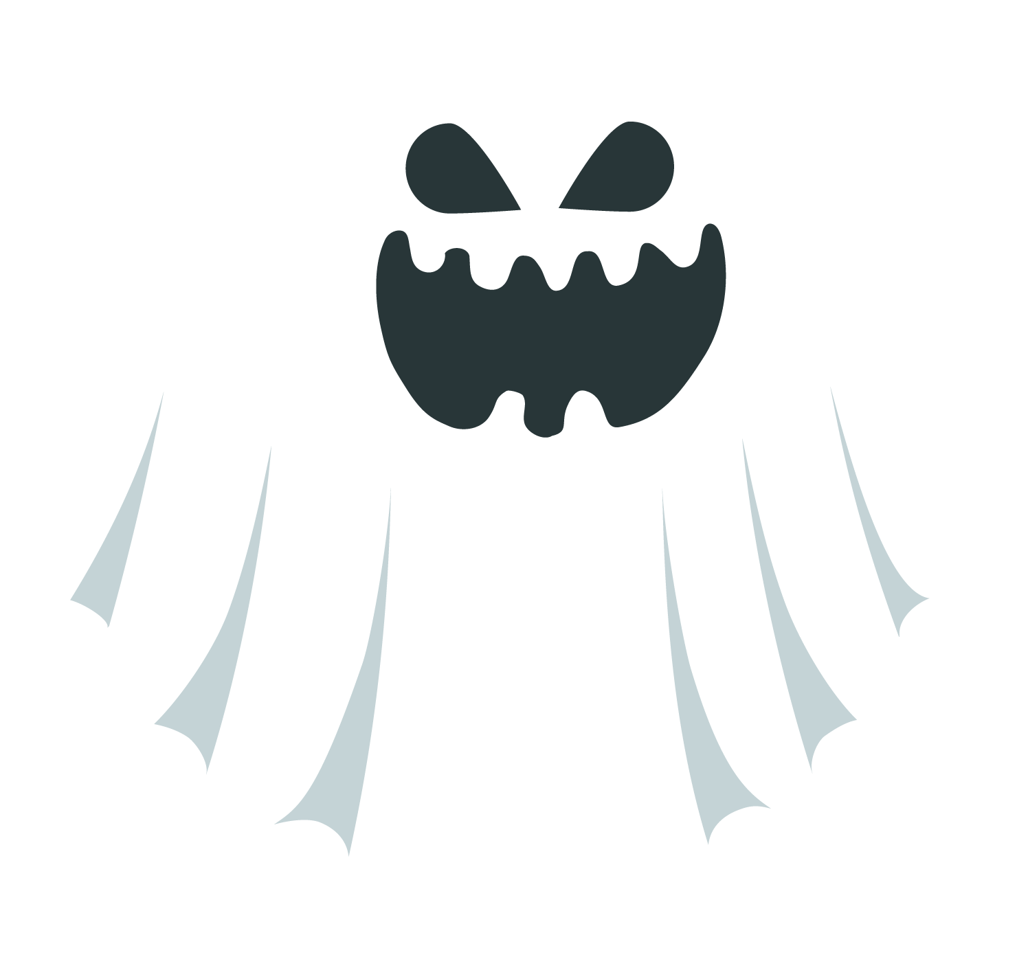 Cartoon Ghost Graphic PNG Image