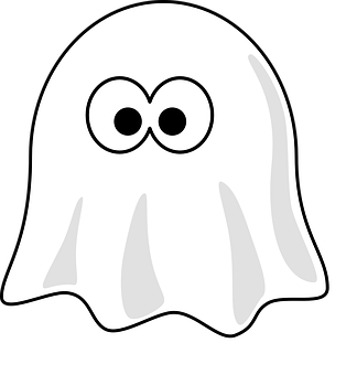 Cartoon Ghost Graphic PNG Image