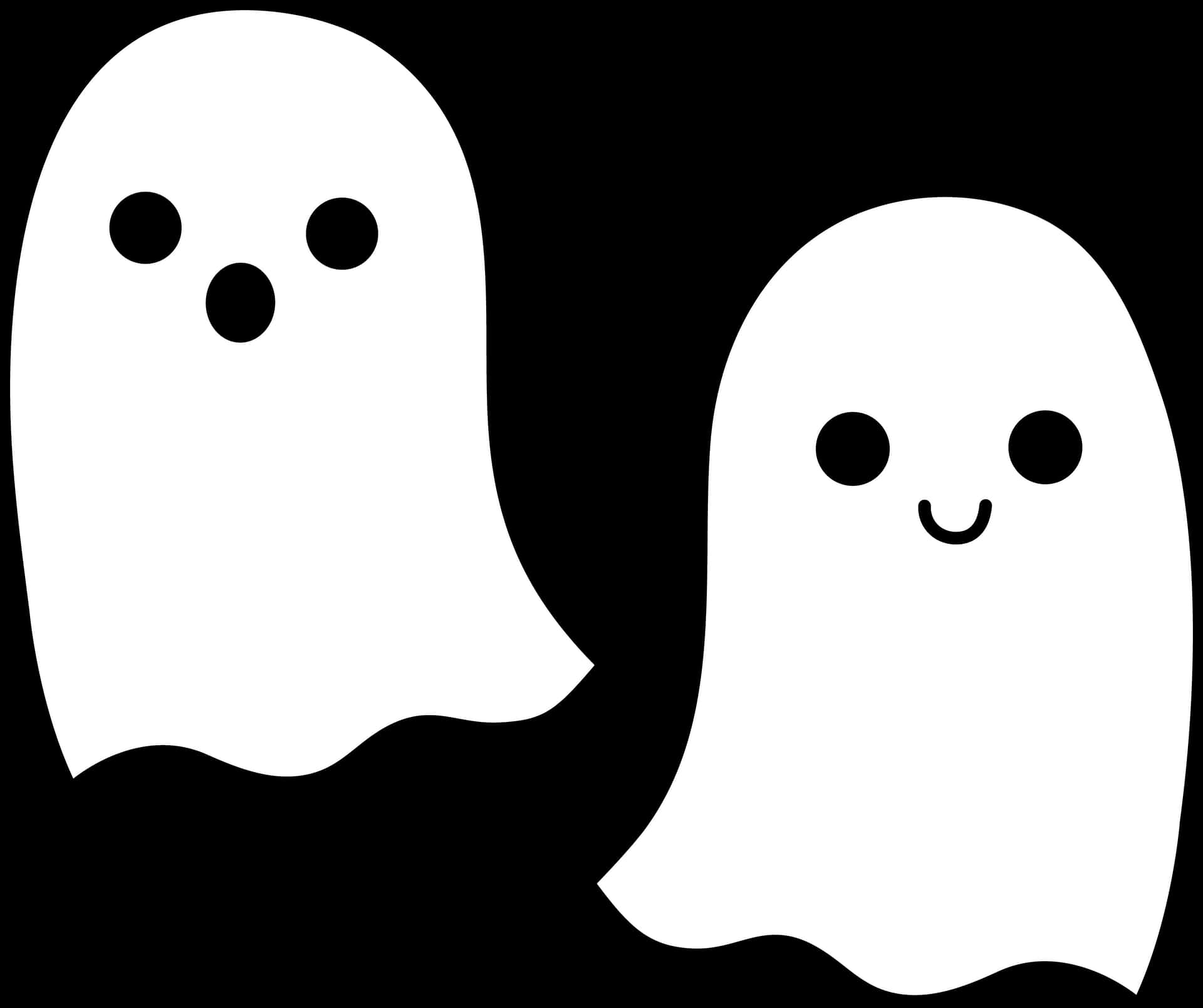 Cartoon Ghosts Friendlyand Spooky PNG Image