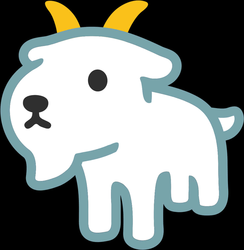 Cartoon Goat Graphic PNG Image