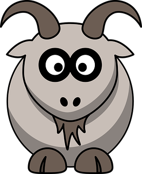 Cartoon Goat Graphic PNG Image