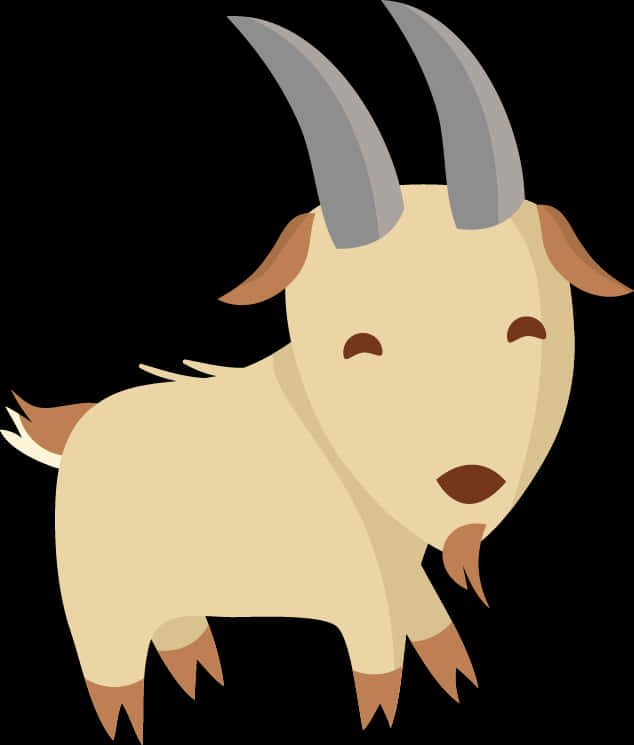 Cartoon Goat Illustration PNG Image