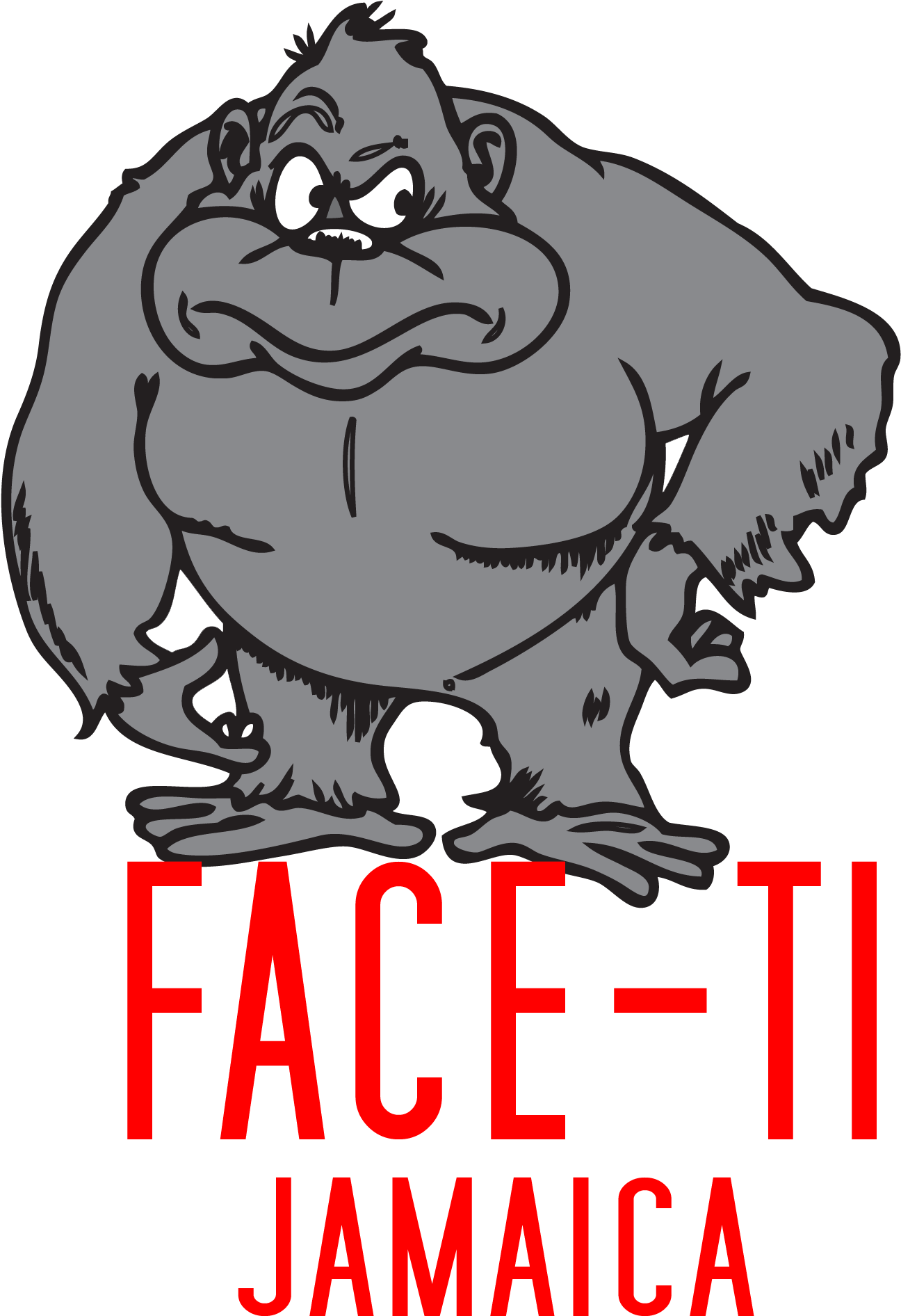 Cartoon Gorilla Face T I Jamaica PNG Image